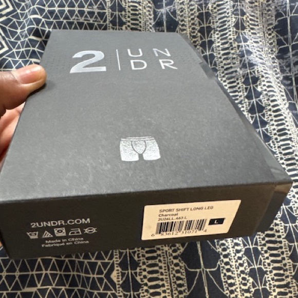 2undr Other - NWT 2undr Sport Shift long leg (9” inseam) boxer briefs, size Large; charcoal